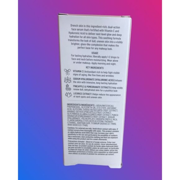 LYS Beauty THINK BRIGHT GLOW + HYDRATE SERUM WITH VITAMIN C & HYALURONIC ACID 1 - Picture 6 of 8